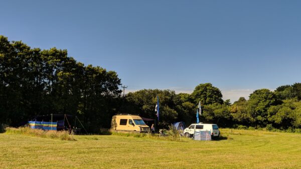 Campervan at Namparra Campsite