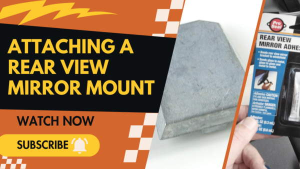 Attaching a rear view mirror mount