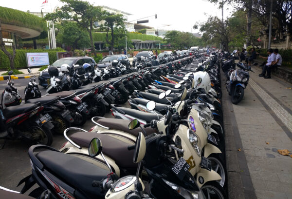 Scooters on Kuta Beach