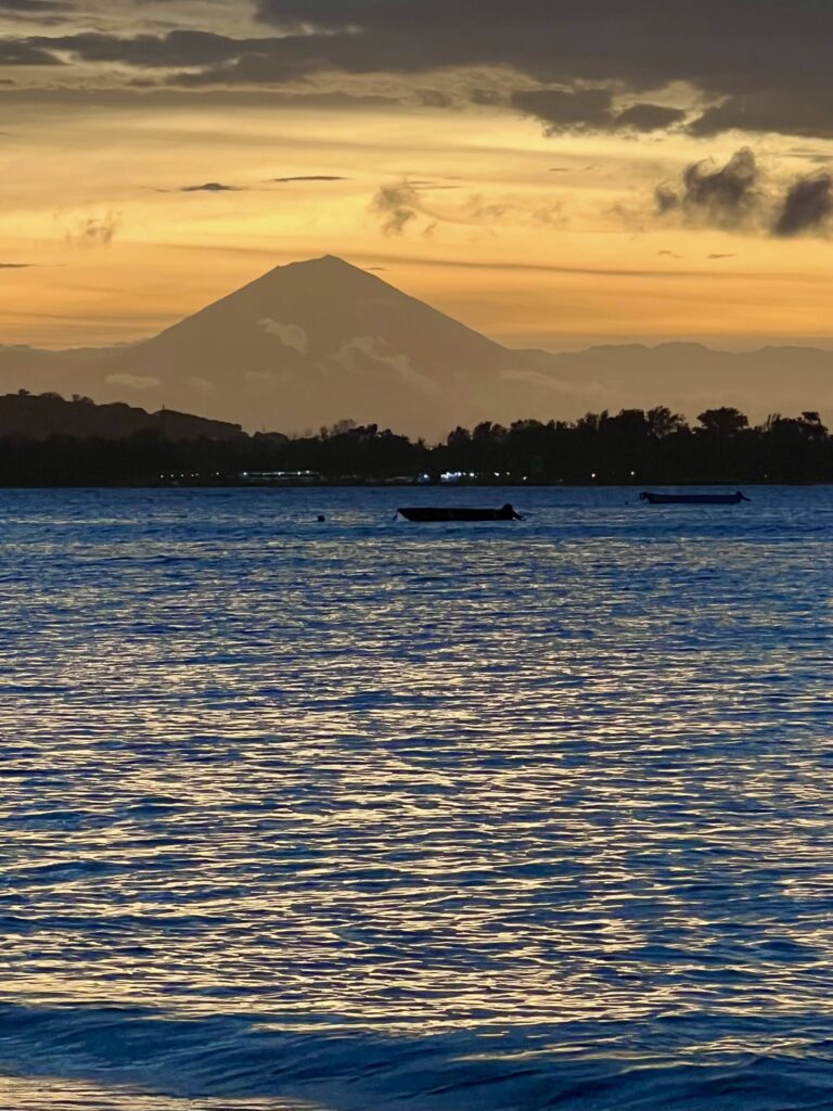 Looking out to Mt Agung