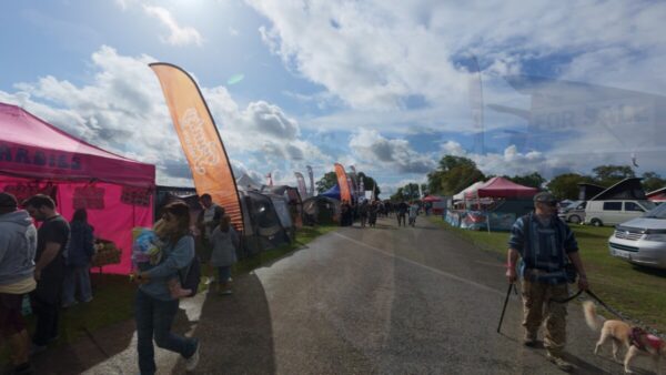 Crowds enjoying the Trade Village at Busfest 2025