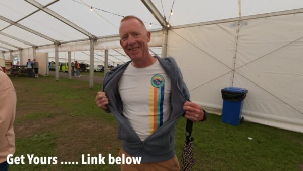Footsteps & Tyretracks t-shirt at Busfest 2025