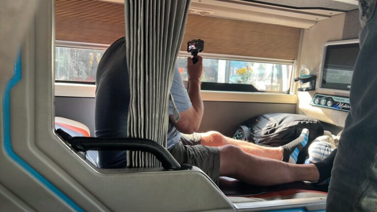 Sleeper bus from Vung Tau to Nha Trang Vietnam