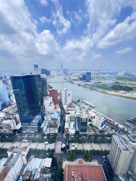 Panoramic skyline from Bitexco Tower