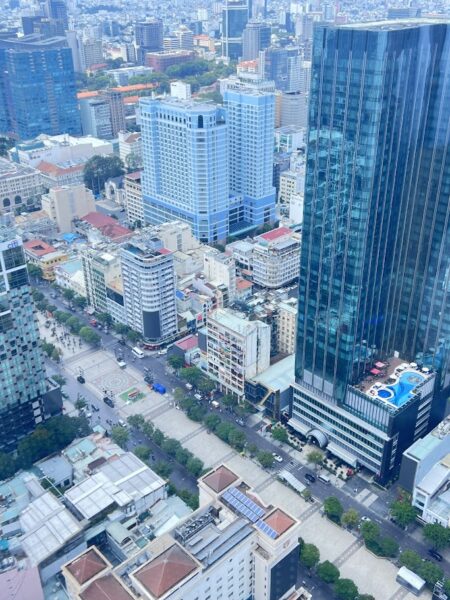 Panoramic skyline from Bitexco Tower