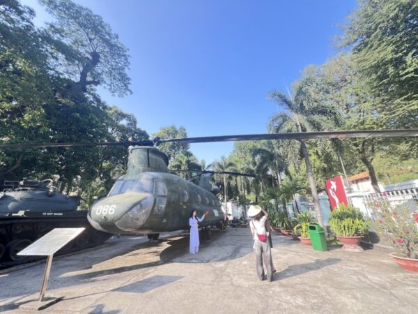 Helicopter on display at War Remnants Museum