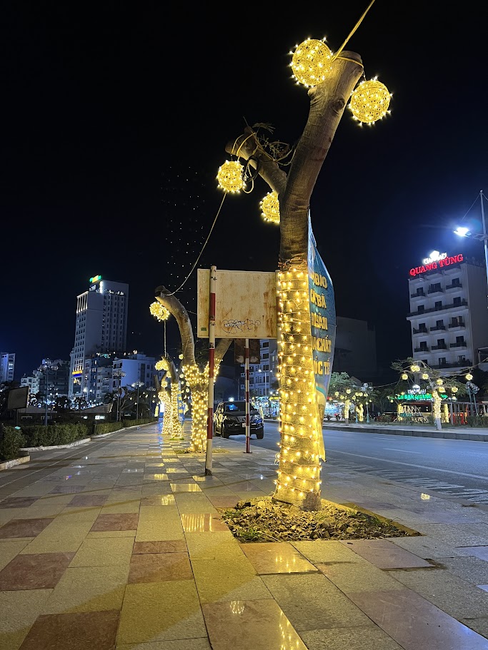 Cat Ba front at night